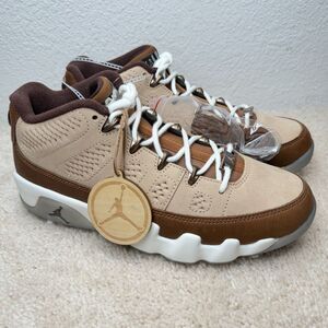 NEW Nike Air Jordan 9 Low MASTERS Golf Shoes MENs 7.5 Woodgrain Brown FN6929-200